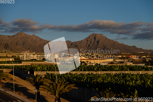 Image of view on volcanic heels