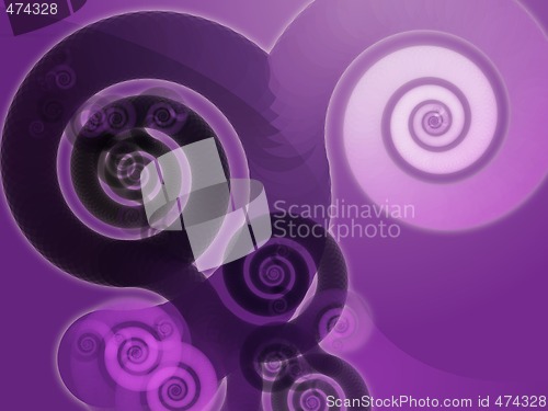 Image of Abstract spiral swirls