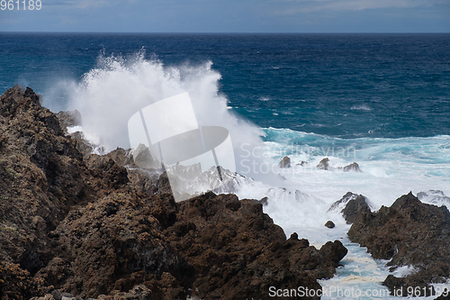 Image of natural swimming pools on Tenerife island