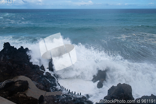 Image of natural swimming pools on Tenerife island