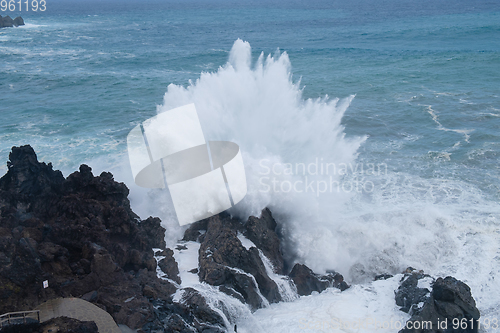 Image of natural swimming pools on Tenerife island