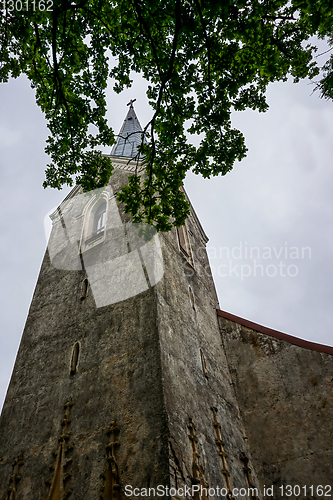 Image of Koknese Evangelical Lutheran Church in Latvia.