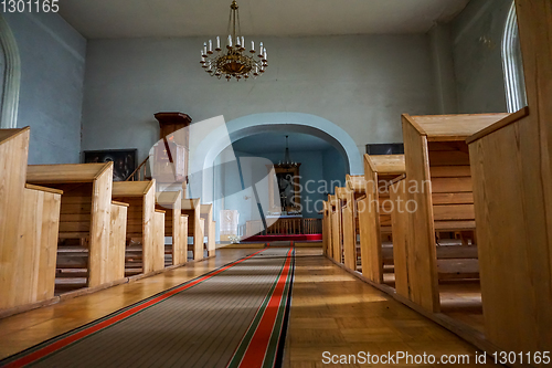 Image of Interior of the Koknese Evangelical Lutheran Church. 