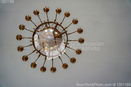 Image of Chandelier at the ceiling in the Church of Koknese