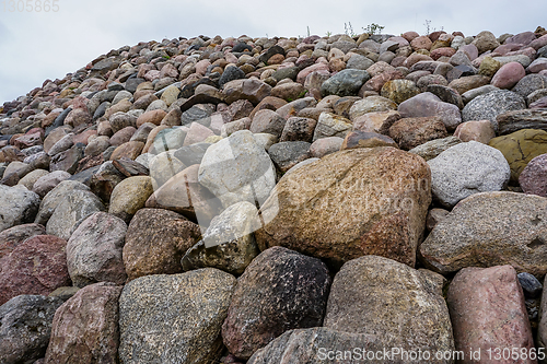 Image of Stones in Koknese in the park Garden of Destinies in Latvia.