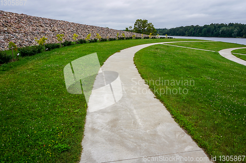 Image of Stones in Koknese in the park Garden of Destinies in Latvia.