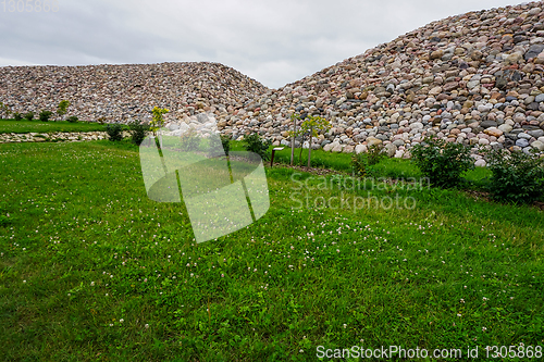 Image of Stones in Koknese in the park Garden of Destinies in Latvia.