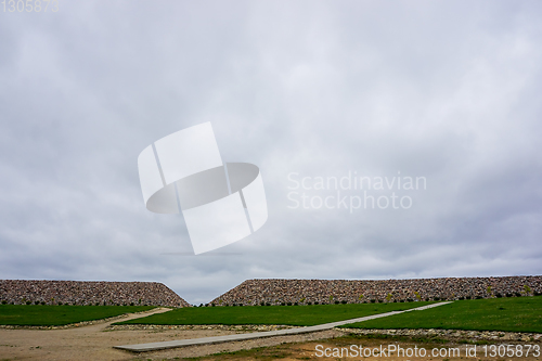 Image of Stones in Koknese in the park Garden of Destinies in Latvia.