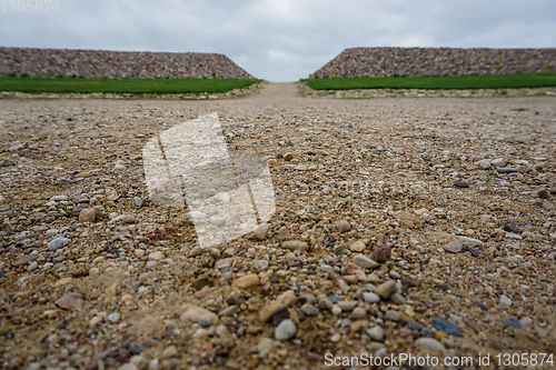 Image of Stones in Koknese in the park Garden of Destinies in Latvia.