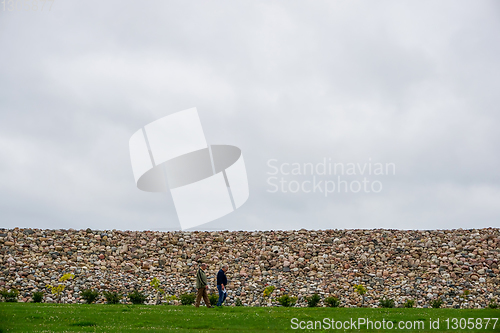 Image of Stones in Koknese in the park Garden of Destinies in Latvia.