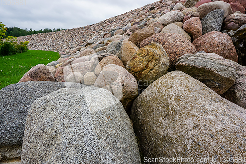 Image of Stones in Koknese in the park Garden of Destinies in Latvia.