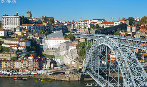 Image of Panorama Old Town Porto Portugal