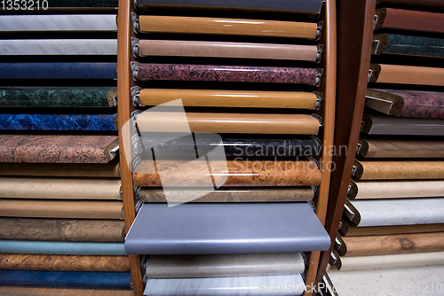 Image of samples of wooden furniture