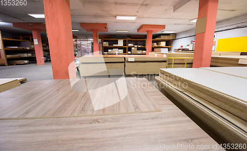 Image of modern wooden furniture factory
