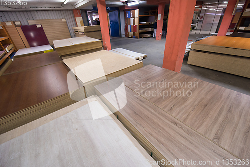 Image of modern wooden furniture factory