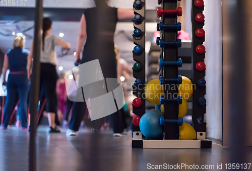 Image of sporty women exercising with a rubber bands