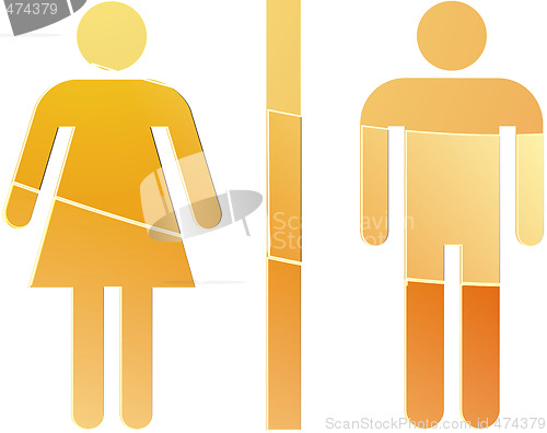 Image of Toilet symbol illustration