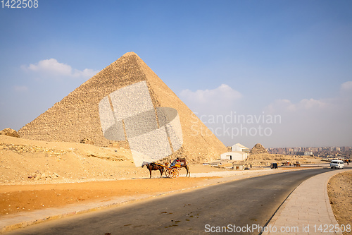 Image of horse ride in the desert Cairo Egypt