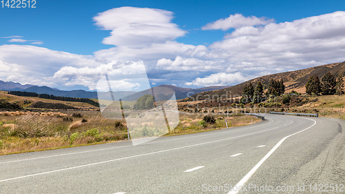 Image of road to horizon New Zealand south island