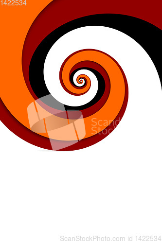 Image of red spiral background