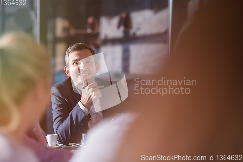 Image of young business team on meeting at office