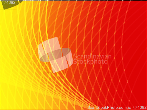 Image of Wavy glowing colors