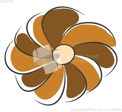 Image of Cacao biscuit sketch illustration color vector on white backgrou