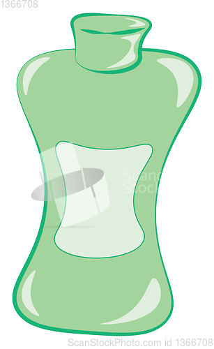 Image of Bottle of shampoo vector or color illustration