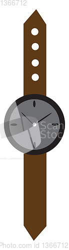 Image of A wrist watch vector or color illustration