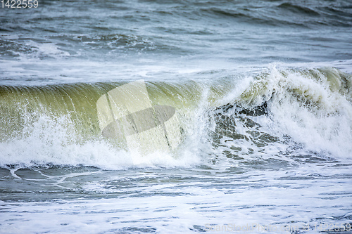 Image of stormy ocean scenery background