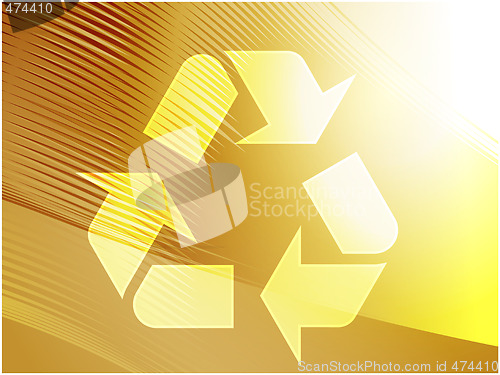 Image of Recycling eco symbol