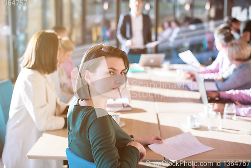 Image of Portrait of young successful Businesswoman