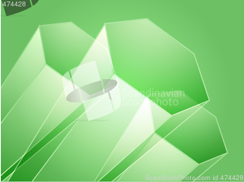 Image of Abstract geometric hexagon design