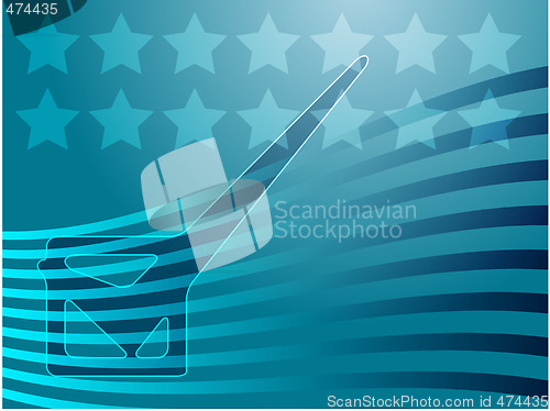 Image of USA election voting illustration