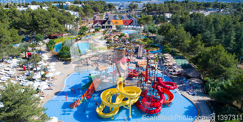 Image of water park top view