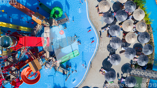 Image of water park top view