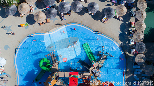 Image of water park top view