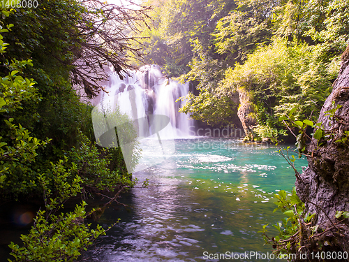 Image of beautiful waterfall