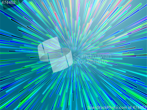 Image of Burst streaks of light