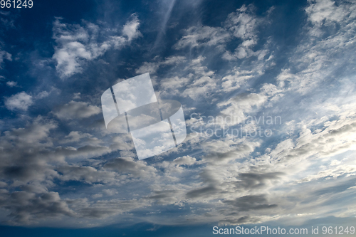 Image of sky with clouds