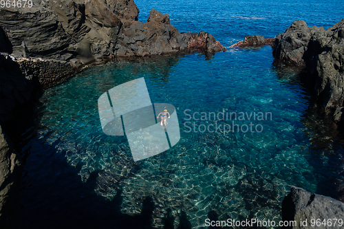 Image of natural swimming pools on Tenerife island