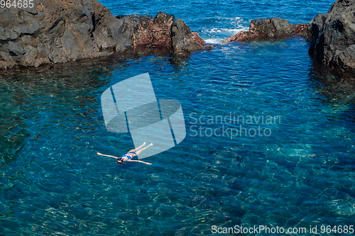 Image of natural swimming pools on Tenerife island