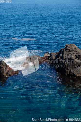 Image of natural swimming pools on Tenerife island