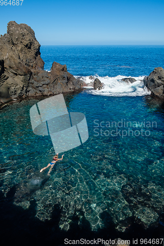 Image of natural swimming pools on Tenerife island