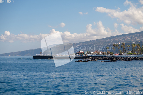 Image of view on small town on tenerife island