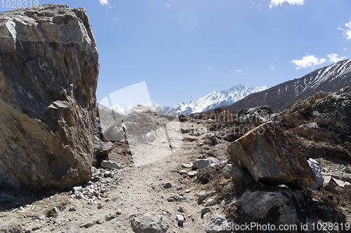 Image of Langtand valley trekking mountain in Nepal 