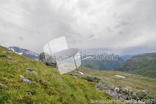 Image of Travel in Norway mountains at summer