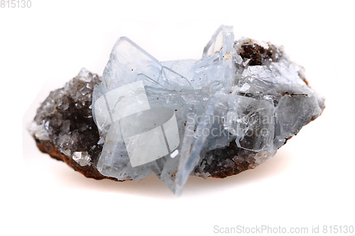 Image of baryte mineral isolated