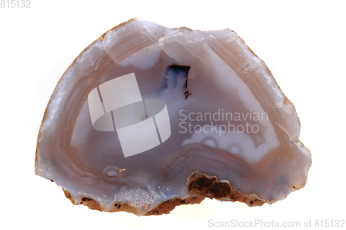 Image of natural agate isolated