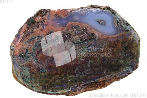 Image of natural agate isolated